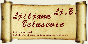 Ljiljana Belušević vizit kartica
